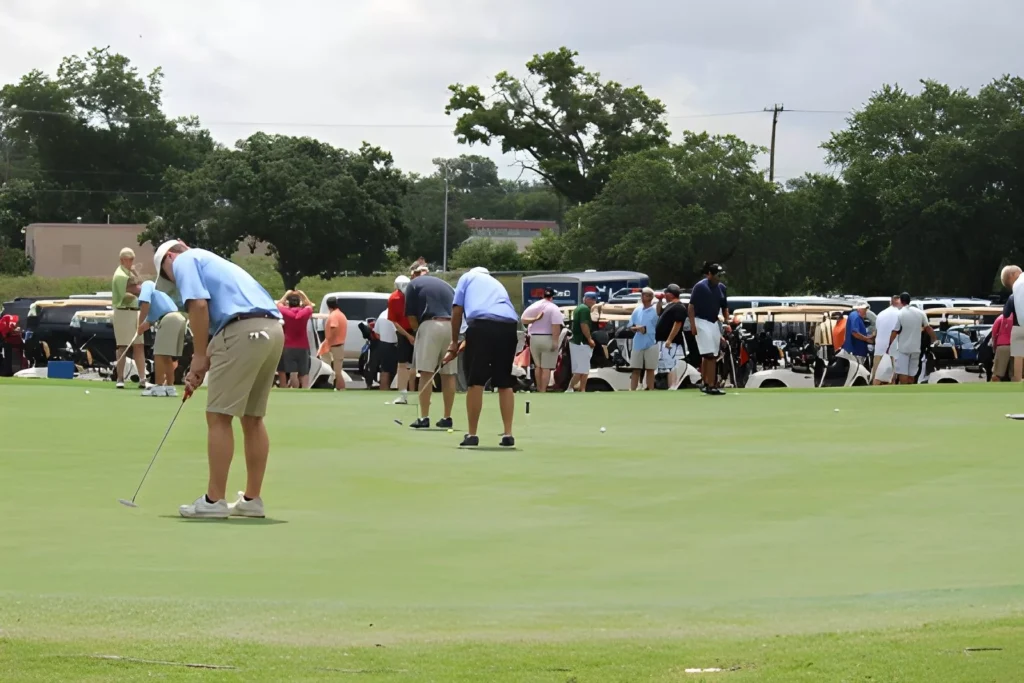 Image of golfers preparing for a tourney on a golf course | Golf Australia Events 2024 | Northbridge Golf CLub